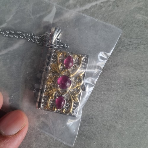 African ruby bible pendant - african,