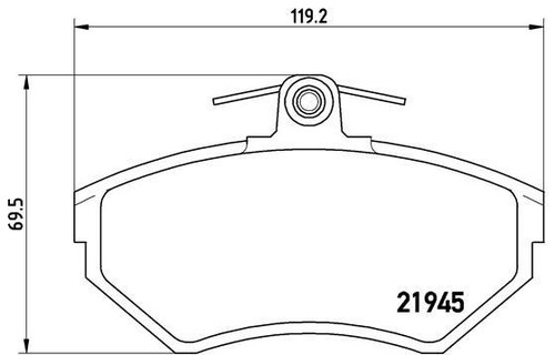 Brembo p85032 brake pad set - brembo,