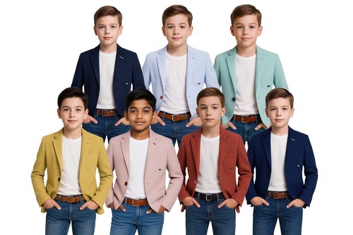Boys twill blazer slim fit - twill,