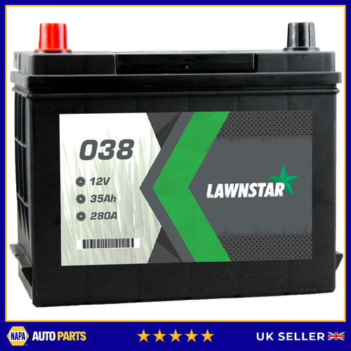 038 lawnstar lawnmower battery - 038,
