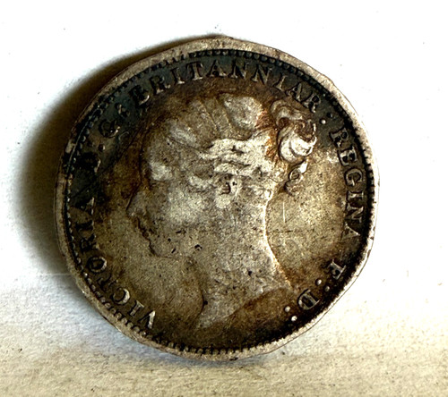 1885 victoria three pence