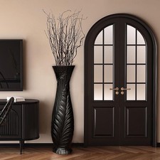 Tall Black Floor Vase 30