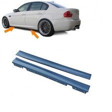 BMW E90 E91 4DR SALOON TOURING M3 STYLE SPORT SIDE SKIRTS PAIR LEFT RIGHT UK