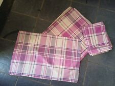 2 Set Of Single Duvet Cover + Pillow Case  Beige And Purple Checked & Stripes. 