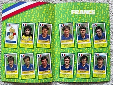 PANINI FOOTBALL SUPERSTARS 1984 ACETATE/PLASTIC CARD FULL SET FRANCE INC PLATINI