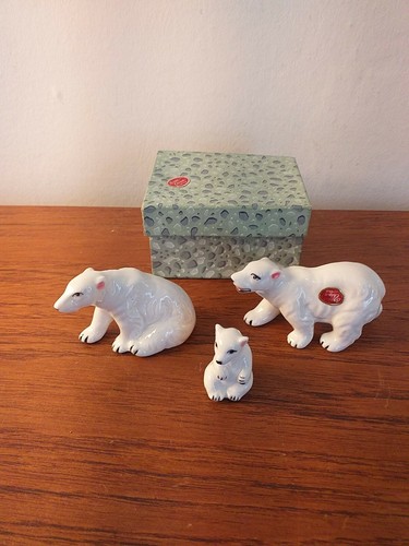 Vintage bone china polar bears - vintage,
