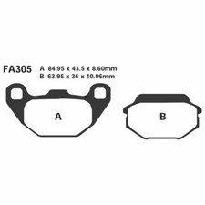 Pair Brake Pads EBC SFAC