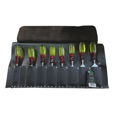 WORKGEARUK 9 POCKET LEATHER CHISEL ROLL - WG-PX59