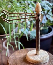 MCM Pebbled Lucite & Brass