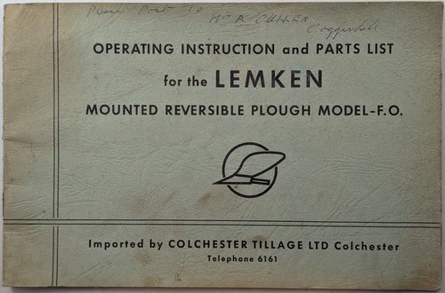 Original lemken mounted - lemken, fo
