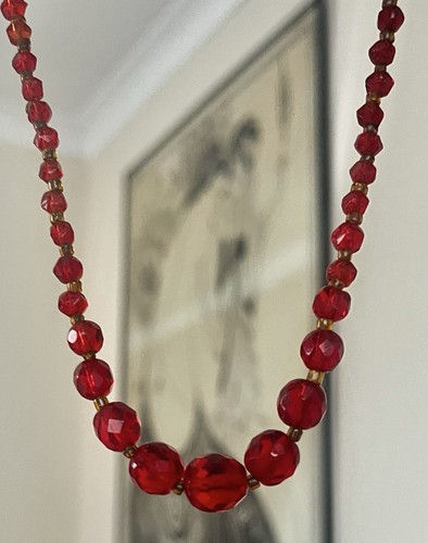 Vintage czech ruby red - vintage,