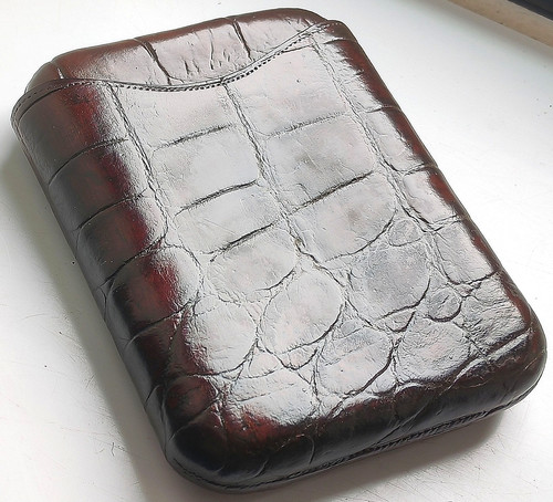 Antique crocodile leather - antique,