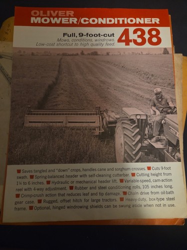 Oliver 438 mower conditioner - 438,