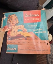 Vulcan Countess Child's Toy Sewing Machine 1960s Vintage