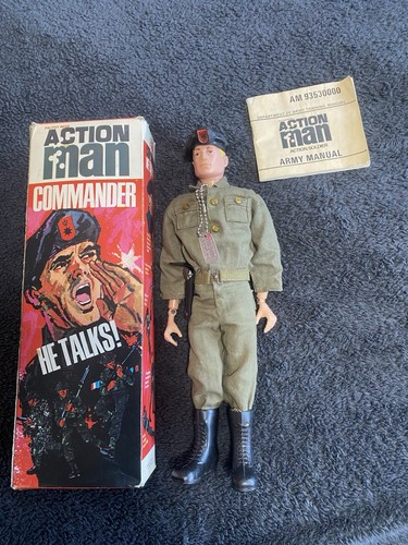 Vintage action man talking - man,