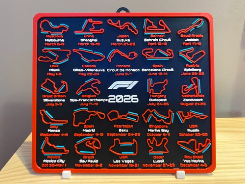 2026 race track display - f1,