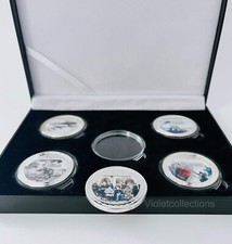 Winston Churchill - Key Moments Allies 5 Silver Plated Coin Set In A Display Box