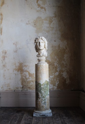19th plaster bust alexander - 19th, c