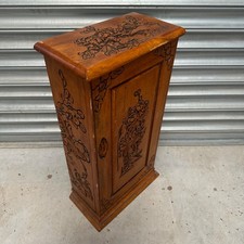 CD Cabinet Cupboard Caved Wooden Ornate Decorative Freestanding Media Storage