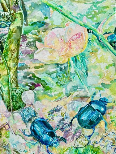 Forest dean watercolour - forest,