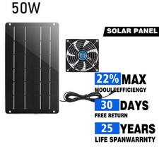 50W Solar Panel Fan Waterproof
