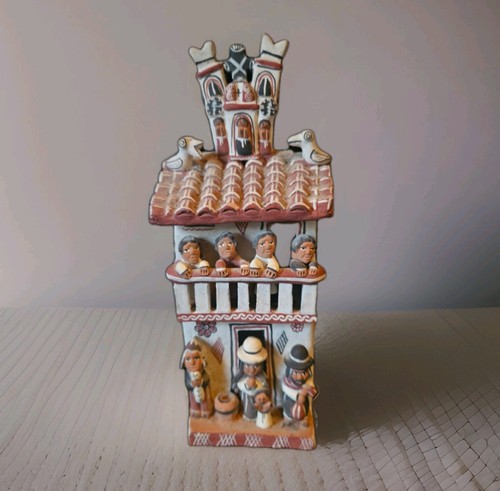 Vtg peruvian ayacucho red clay - ayacucho,