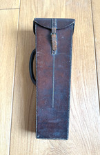 Antique Brown Leather Clarinet Case Late 19th Century 38cm Length