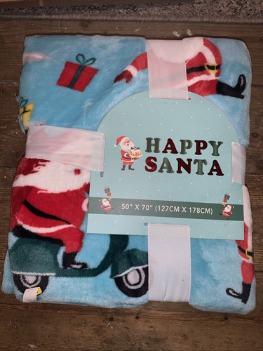 Happy santa christmas fleece - happy,