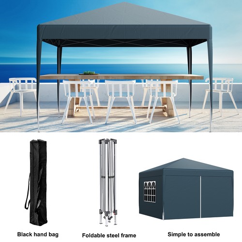 3x3m gazebo with sides - 3x3m,