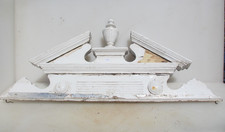 Antique wooden pediment finial - antique,