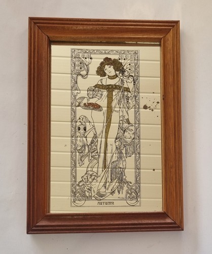 Vintage alphonse mucha - alphonse, mirror