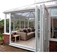 White uPVC Bi fold Doors