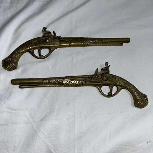 1970s brass pair - pair, of