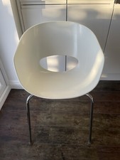 Sinseti Orbit Chair X 4 White/chrome