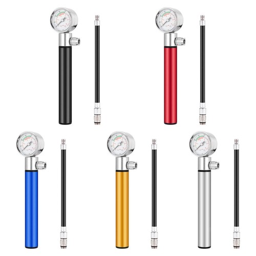 Mini bike pump with - with, gauge