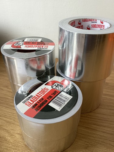 Aluminium foil tape 45m - aluminium, self