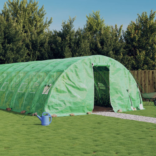 Greenhouse 8x5x2 green pe - greenhouse,