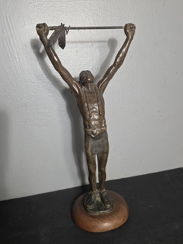 Vtg solid bronze american - solid,