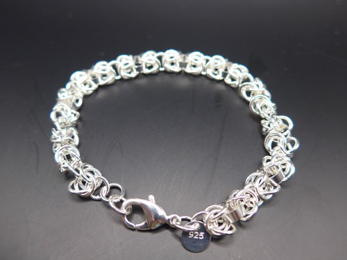 Silver chain link - link, hoops