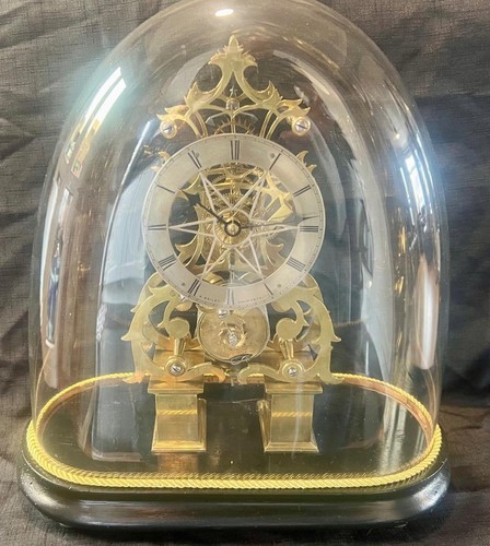 Antique english skeleton clock - antique,