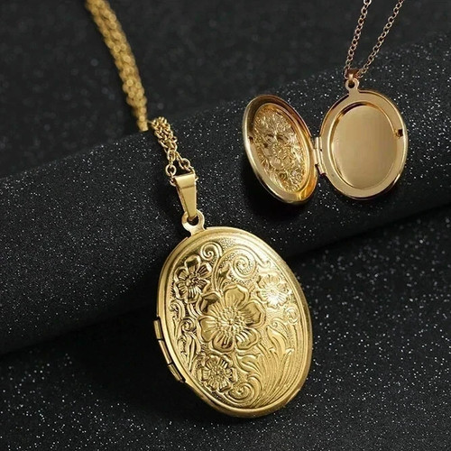 9ct gold locket necklace - locket,