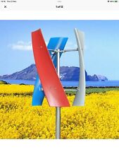 400W Helix Wind Turbine Generator Kit 12V 3 Blades Vertical w/ Charge Controller