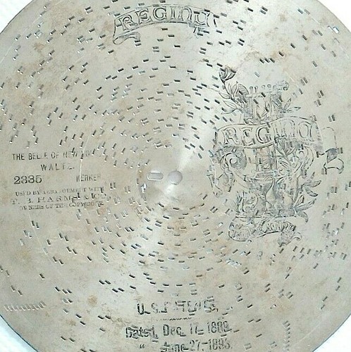 Antique disc music box - music,