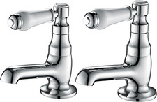 Basin pillar taps pair - basin,