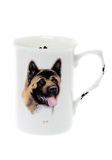 (BB3) SINGLE BONE CHINA BEAKER/ MUG japanese akita dog 