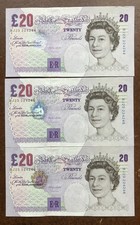 British notes 1999 - 20£,