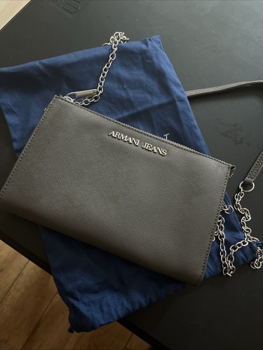 Armani jeans grey clutch - grey,