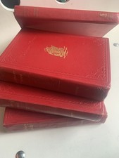 Red Vintage Hard back Books ~