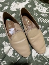 Zara Beige Flat Patent Leather