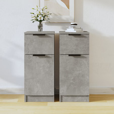 Sideboard 2pcs Concrete Grey